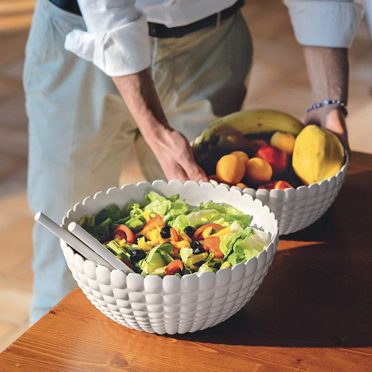 Guzzini Tiffany contenitore ciotola bianco D.25 cod.213825156 Guzzini